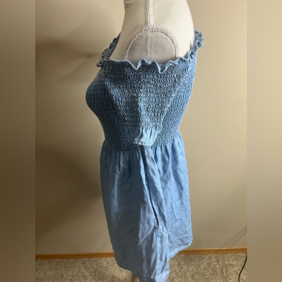 Nwt forever 21 woven denim dress size small - Picture 6 of 12